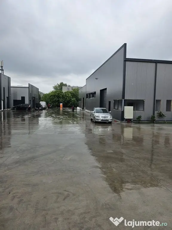 Hala ( 2 bucati ) 585 mp pretabil showrooms Popesti Leordeni