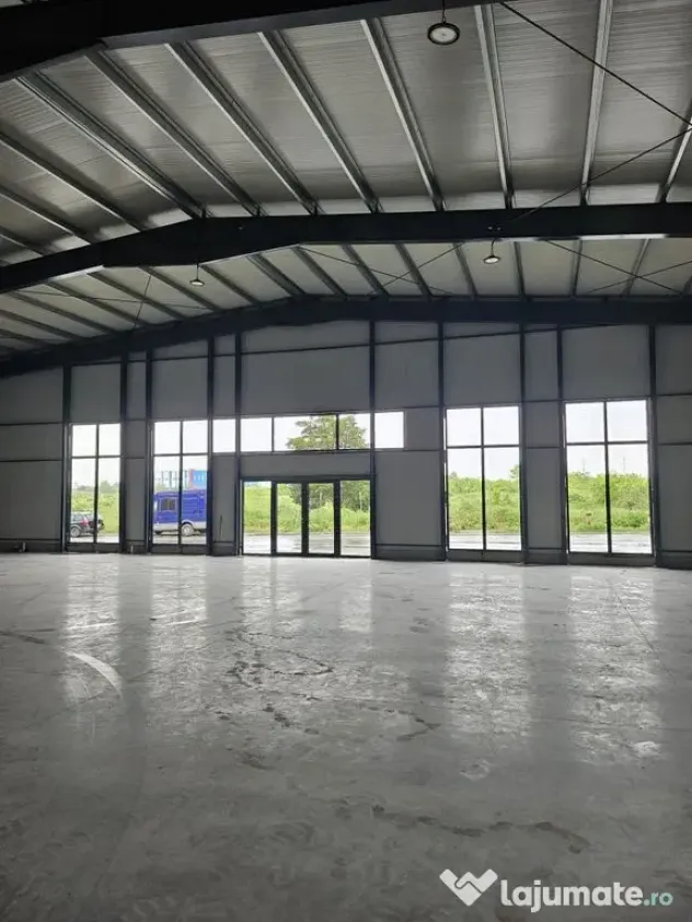 Hala ( 2 bucati ) 585 mp pretabil showrooms Popesti Leordeni