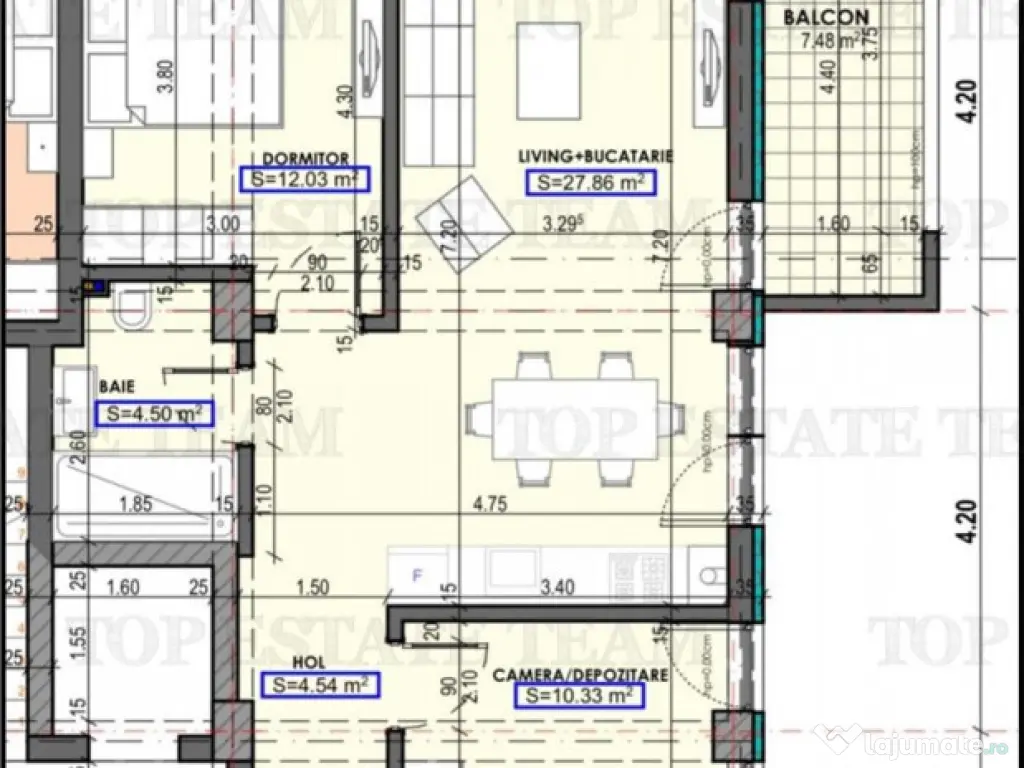 Apartament 3 camere in proiect nou - Bratianu Constanta