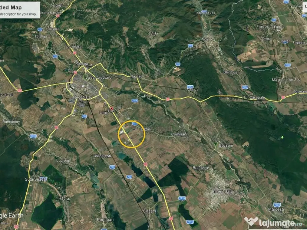 Teren industrial de vanzare 9.9 ha Targoviste -lângă Ar...