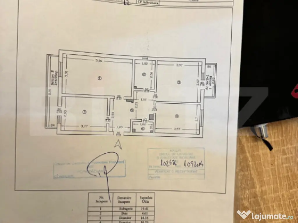 Apartament 3 camere, 80 mp– Lunca Cetățuii, Iași