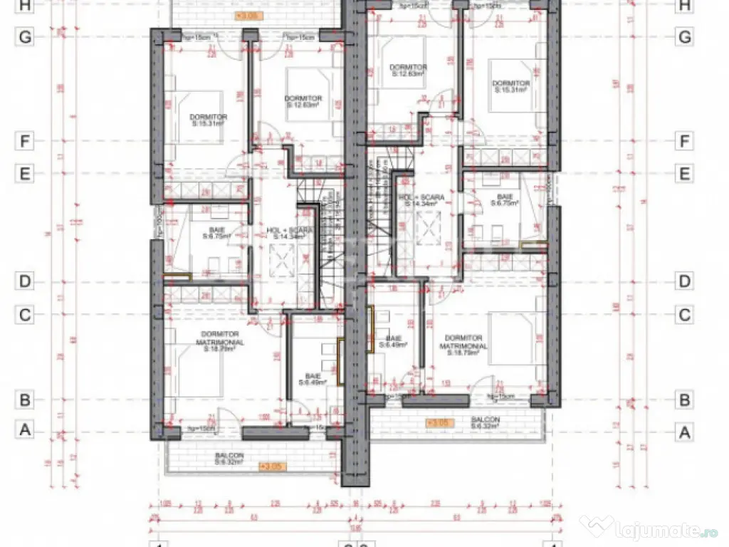 Duplex de vânzare -4 camere, 184 mp utili, curte proprie, 2