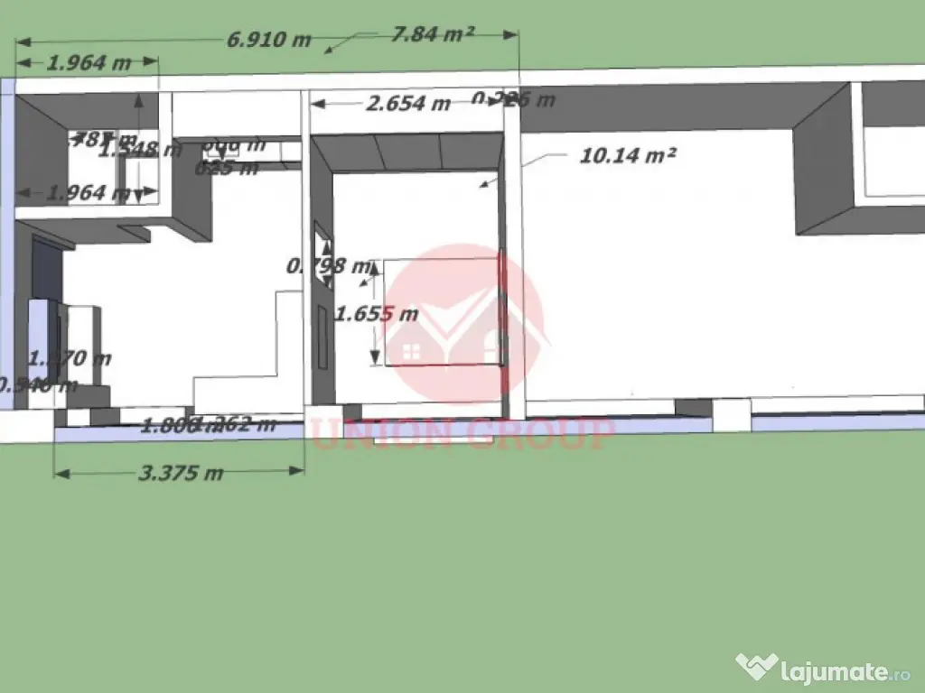 Spatiu Comercial Parter si Curte - in Constructie