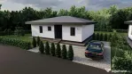 Casă nouă cu 2 dormitoare, 2 băi și teren 515 mp, lâng?