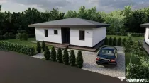 Casă nouă cu 2 dormitoare, 2 băi și teren 515 mp, lâng?