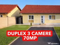 Duplex 3 camere 70mp utili, 250mp teren, complet mobilat uti