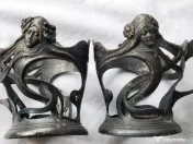 Pereche suporturi cositor RADIVON - Furnizor Curtea Regală - Art Nouveau