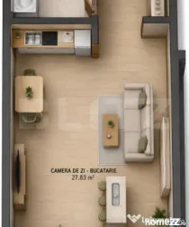 BLOC NOU – APARTAMENT CU 1 CAMERĂ – 40,18 MP