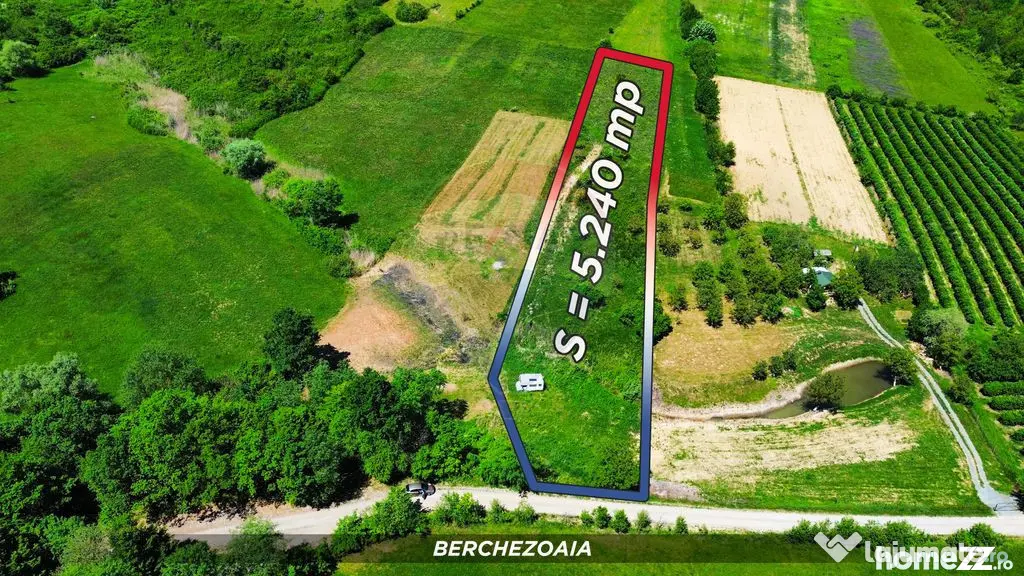 Teren cu panorama superba în Berchezoaia + bonus rulota