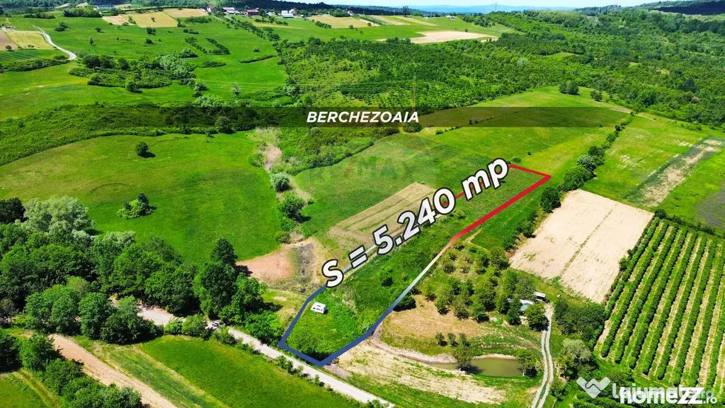Teren cu panorama superba în Berchezoaia + bonus rulota