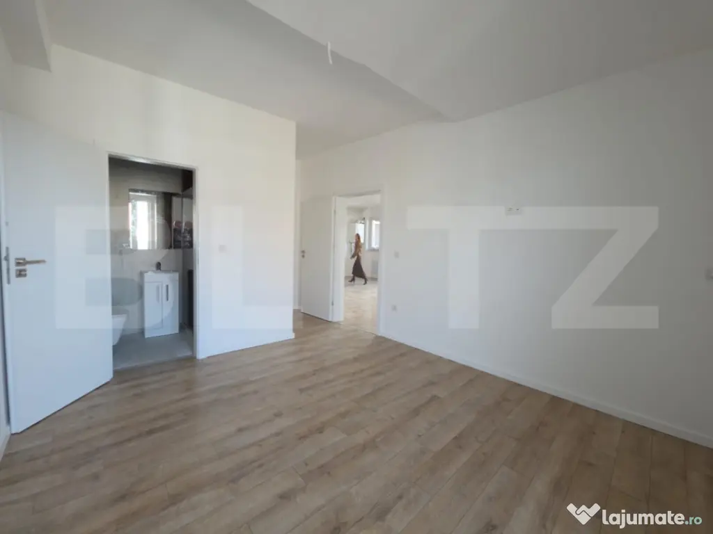 Apartament 3 camere, 62,65 mp, 2 băi, balcon 9,10 mp, finis