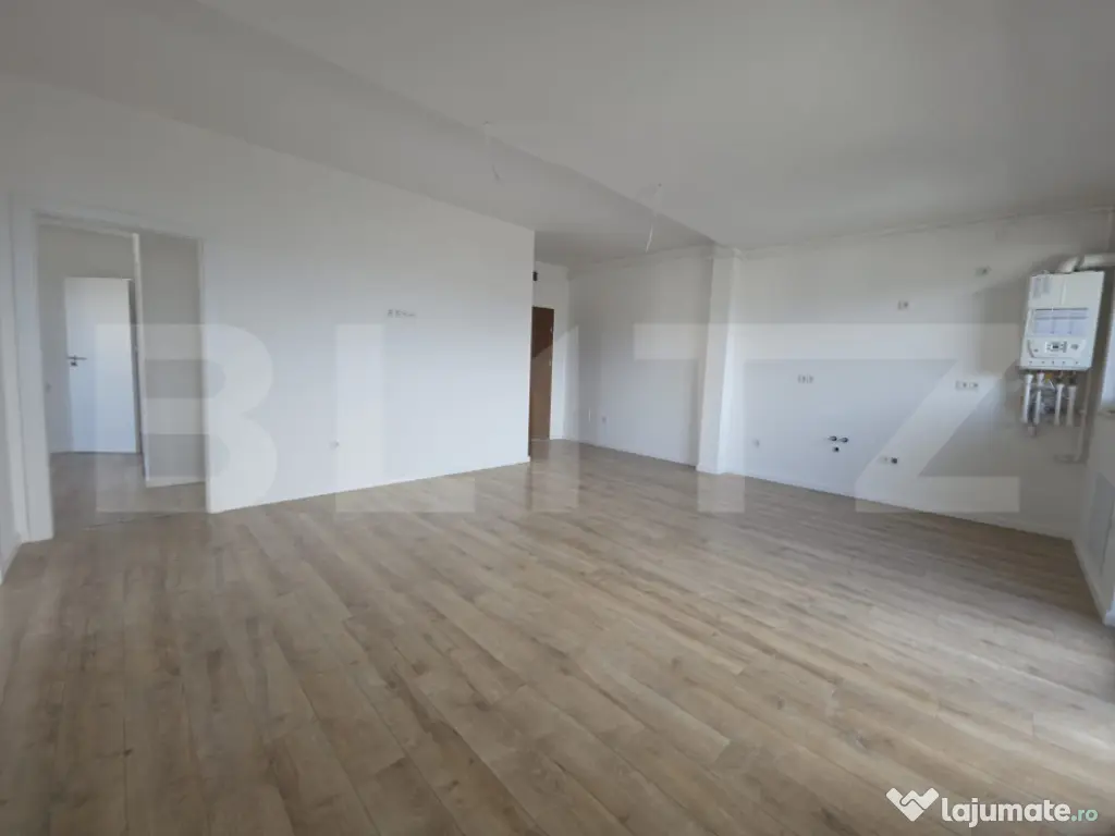 Apartament 3 camere, 62,65 mp, 2 băi, balcon 9,10 mp, finis