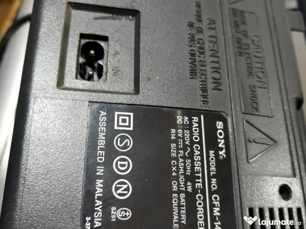 Radio casetofon Sony
