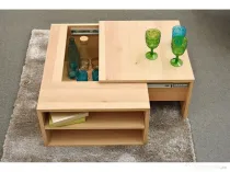 Masuta cafea PAL cu furnir stejar natur NOUA SIGILATA