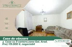 Casă cu 3 camere și teren de 572 m2, zona Gai, Arad