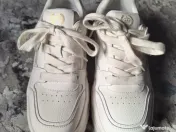 Pantofi dama din piele naturala alba 