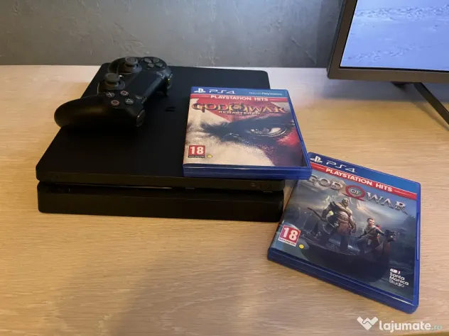 PS4 slim + jocuri God of War