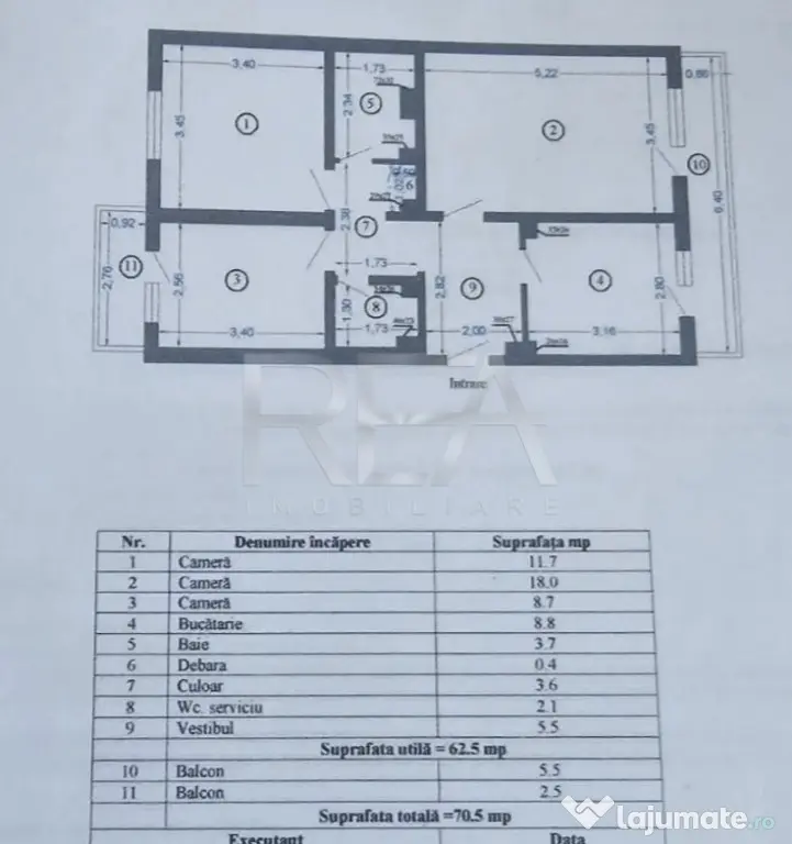 3 camere, 4/4, bloc 1981, anvelopat-Gorjului