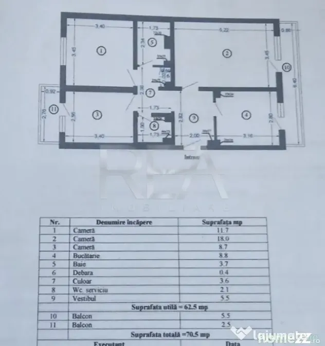 3 camere, decomandat, bloc 1981, anvelopat-Gorjului - Bucuresti (Bucuresti-Ilfov)