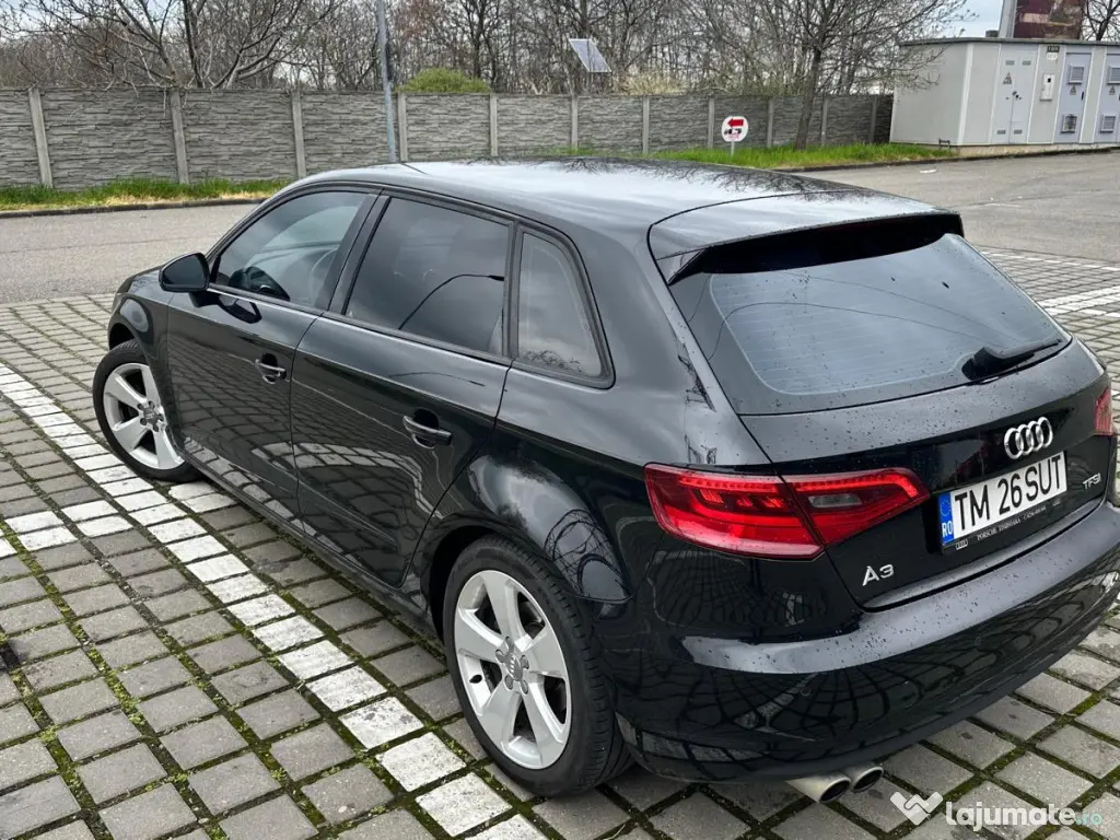 Vând Audi A3 Sportback, an 2014, motorizare 1.8 TFSI 180 CP, cutie automată DSG.