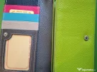 Portofel verde piele