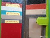 Portofel verde piele