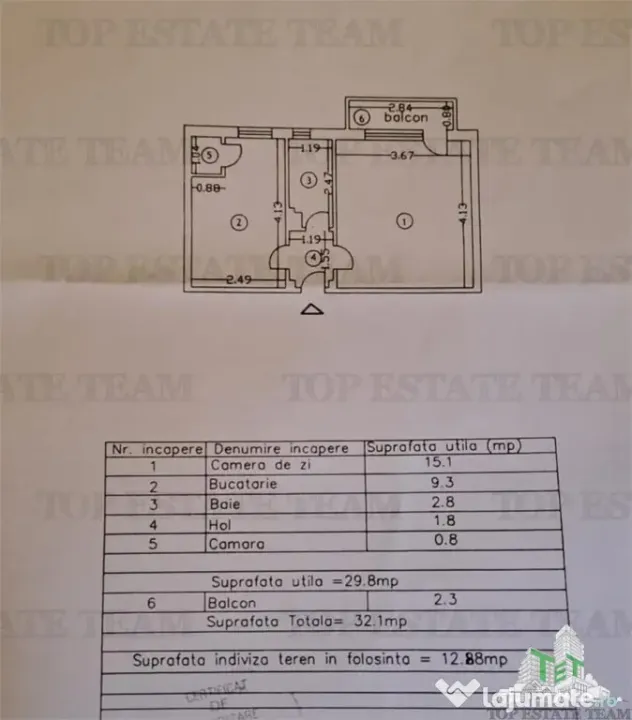 Apartament 1 camera - centru - Braila -