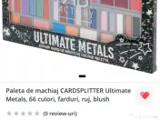 Paletă de machiaj CARDSPLITTER Ultimate Metals, 66 culori