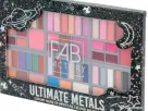 Paletă de machiaj CARDSPLITTER Ultimate Metals, 66 culori