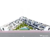 Apartament la parter, cu terasă și piscină comunitară situată aproape de coastă 