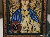 Icoana pe sticla, cu rama 