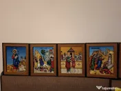 Icoana pe sticla, cu rama 