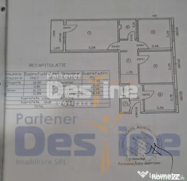 Apartament 3 camere Decomandat, 72 mp, Zona MIRCEA CEL BATRA