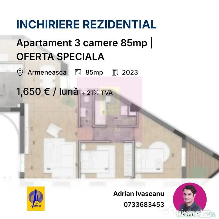 Apartament 3 camere 85mp | OFERTA SPECIALA