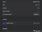 MacBook Air - cu M1 - 256 GB - stare perfectă 