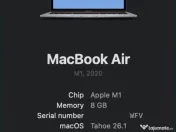 MacBook Air - cu M1 - 256 GB - stare perfectă 