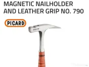 Ciocan Picard Profesional dulgher acoperis maner piele Model 790! NOU. 