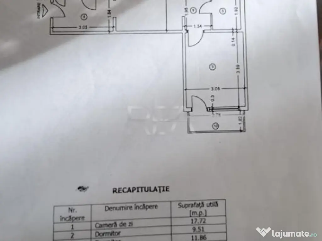 3 camere, et 3/4, renovat -Pacii/Gorjului