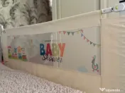 Bariera protectie pat copii, culisanta, ajustabilă pe înălțime 200cm