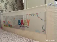 Bariera protectie pat copii , culisanta , ajustabilă pe înălțime 200cm