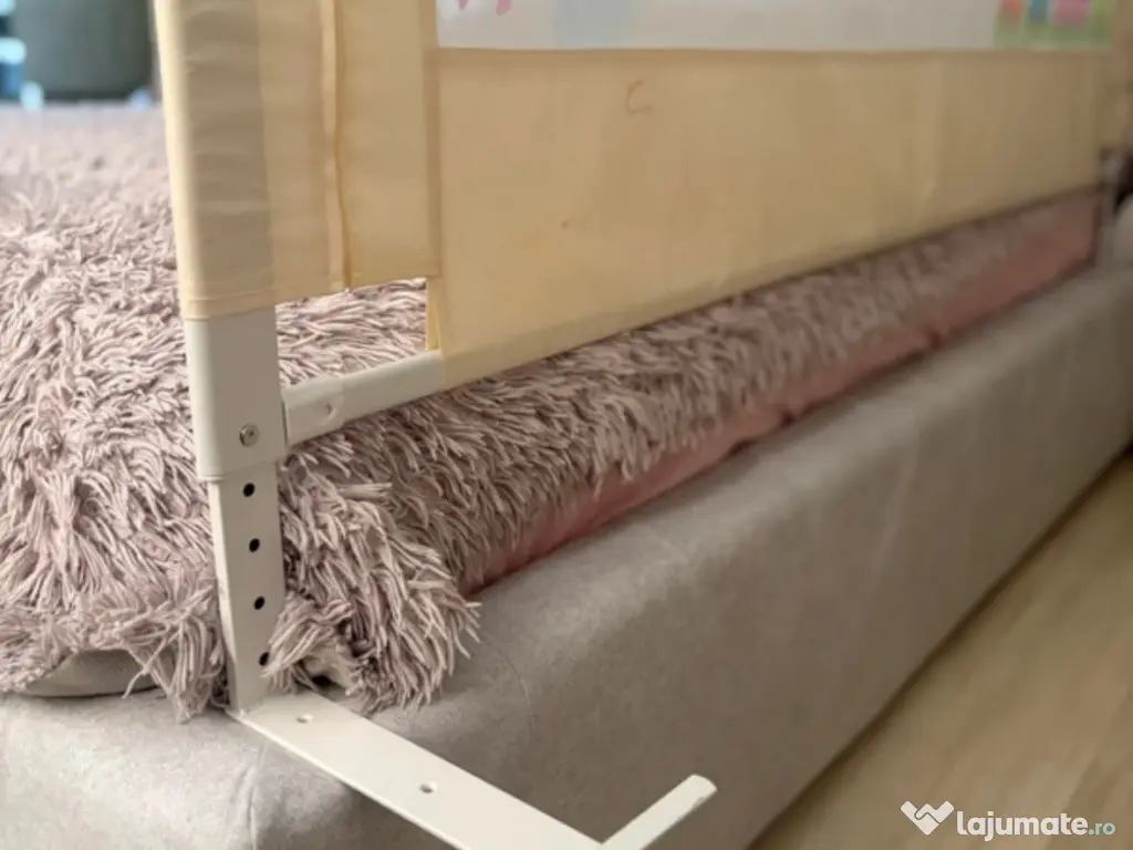 Bariera protectie pat copii, culisanta, ajustabilă pe înălțime 200cm