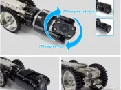 Robot Profesional Inspectie Conducte CCTV 150 m + Raport Panta, Limba Română 