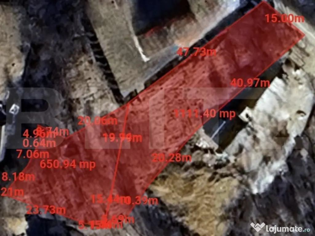 Investitie ! Teren intravilan autorizabil 1760 mp, front 15