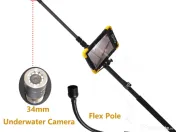NOU!!! Camera de inspectie 4K + stâlp telescopic 5m – Profesional, portabil, 360 