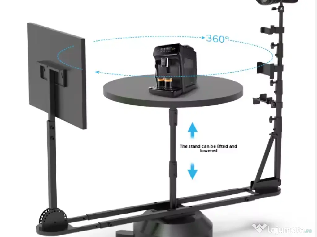 Platformă Rotativă 360° Profesională pentru Produse – Foto & Video, Telecomandă