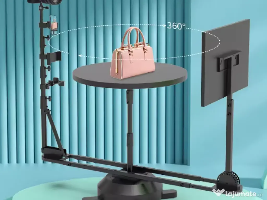 Platformă Rotativă 360° Profesională pentru Produse – Foto & Video, Telecomandă