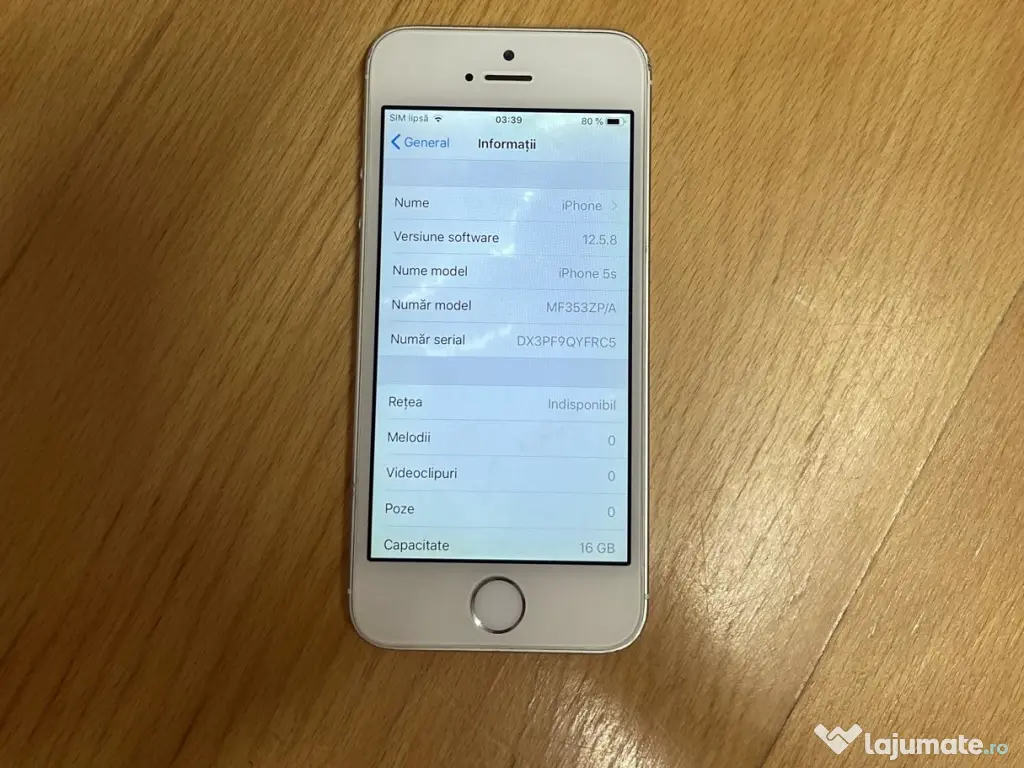 Vând iPhone 5s funcțional