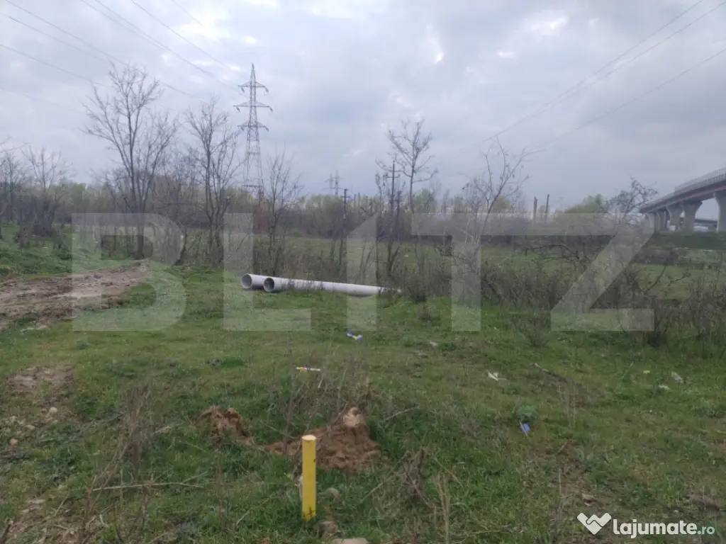 Teren extravilan, 2174 mp, 26.5m deschidere, Centura de Nord
