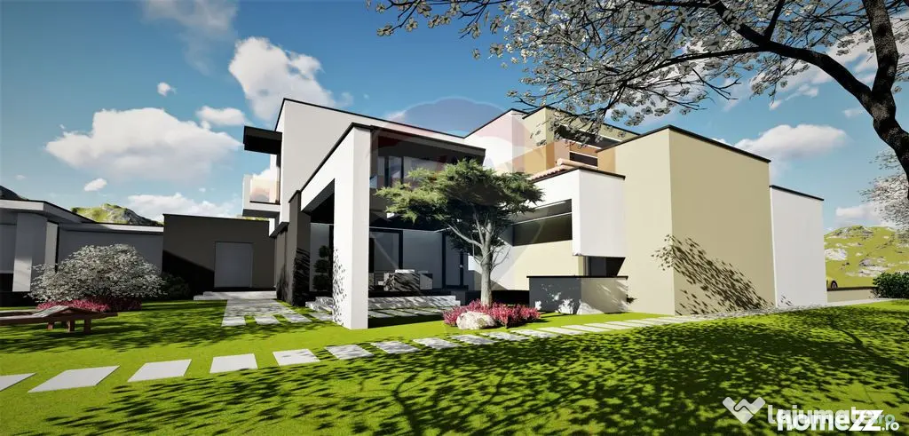 Vilă cu 3 camere, la roșu | Proiect modern – Poiana C...