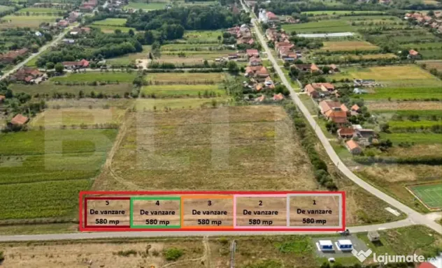 Teren intravilan de vanzare, cu 2 fronturi stradale in Heren